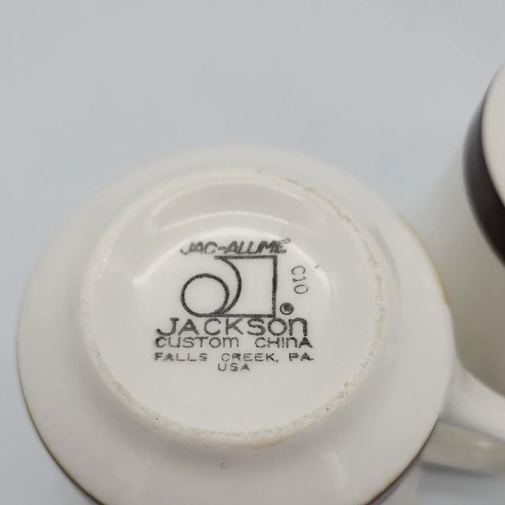 Jackson Custom China Restaurant Ware Jac-allme Coffee Cups Union Made